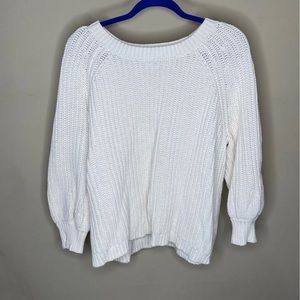 Aerie Off White Crew Neck Sweater